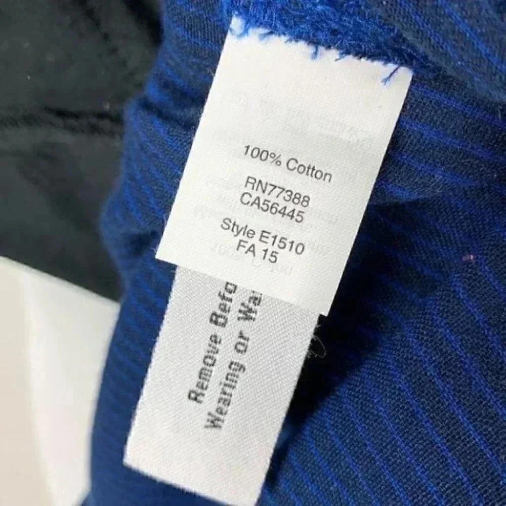 Madewell latitude shirt dress XXS black blue E1510 - Picture 13 of 16